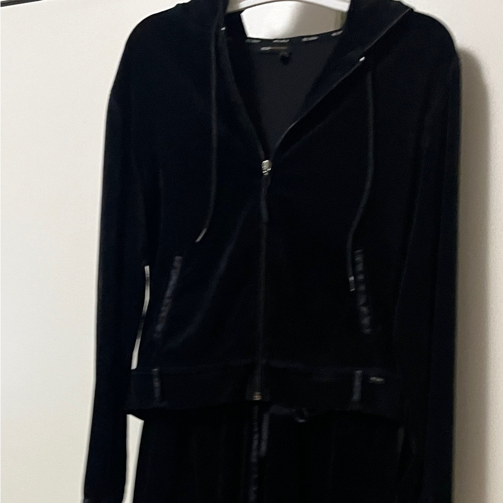 BCBGMaxAzria Black Track Suit Vintage 90s Jrs Sz